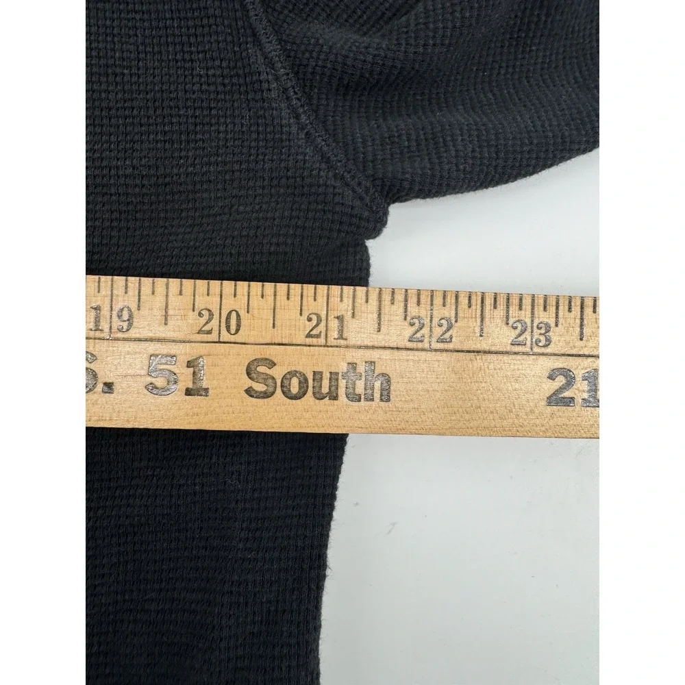 Polo Ralph Lauren Long Sleeve Thermal Waffle Shirt 2XL Black Logo Red Pony